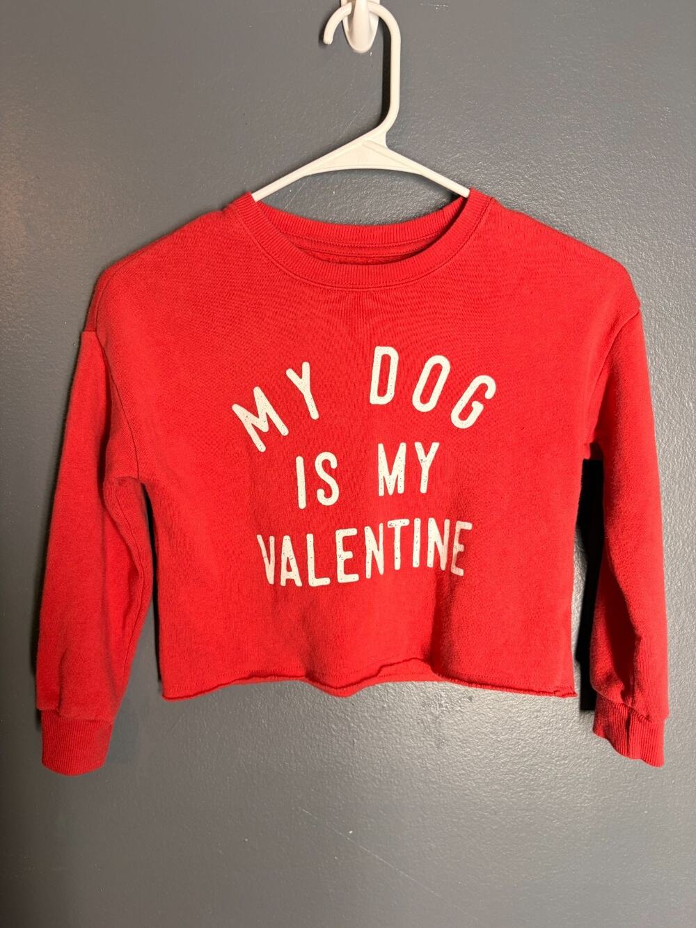 "Grayson/Threads Kids", My Dog Is My Valentine, Kids, Sweatshirt size Small